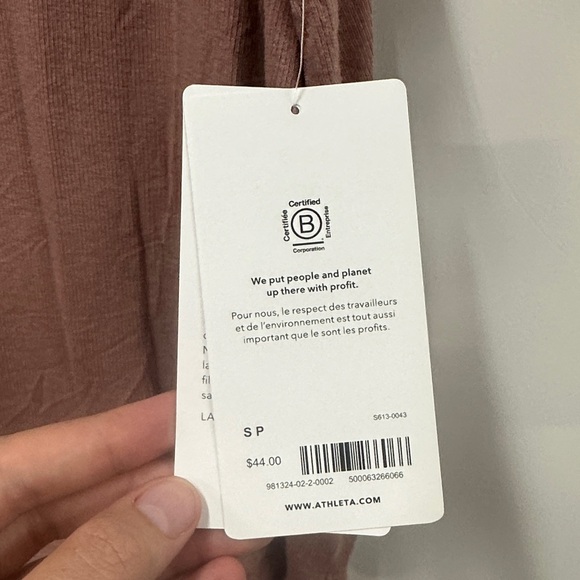 Athleta Mauve well rested rib sleep Tank Top S - Picture 2 of 5